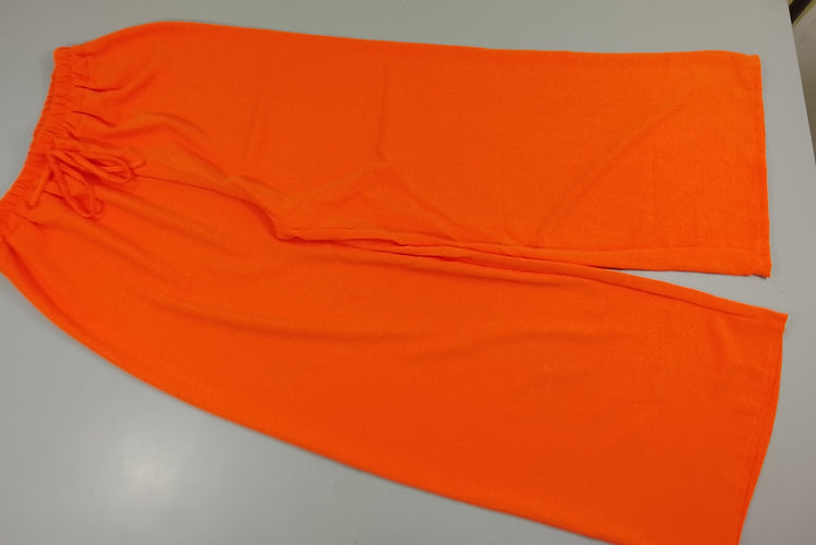 Pantalon fluide orange, Pas de taille indiaquée, estimée 14a, moins cher chez Petit Kiwi