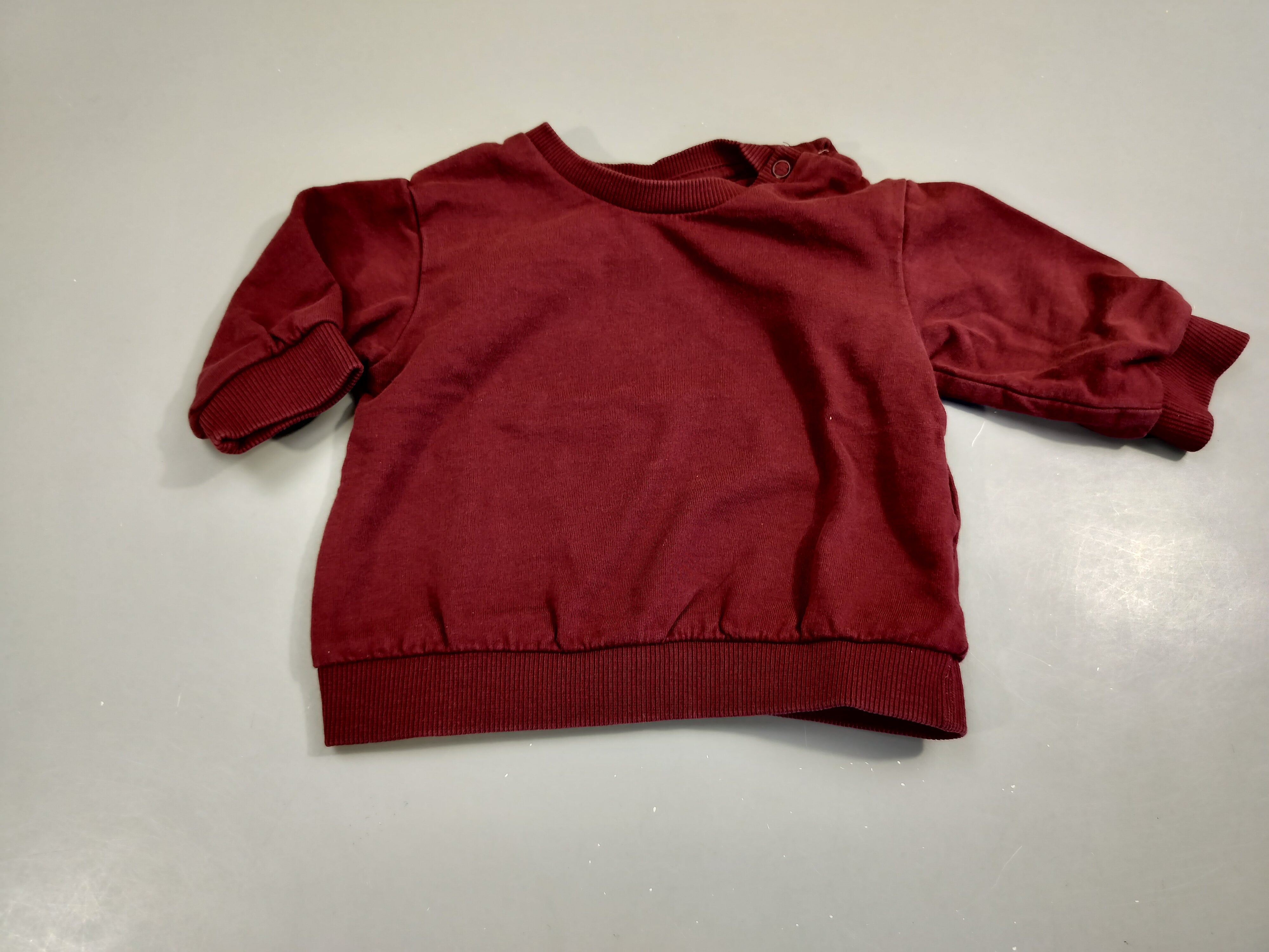 Sweat bordeaux 100% coton