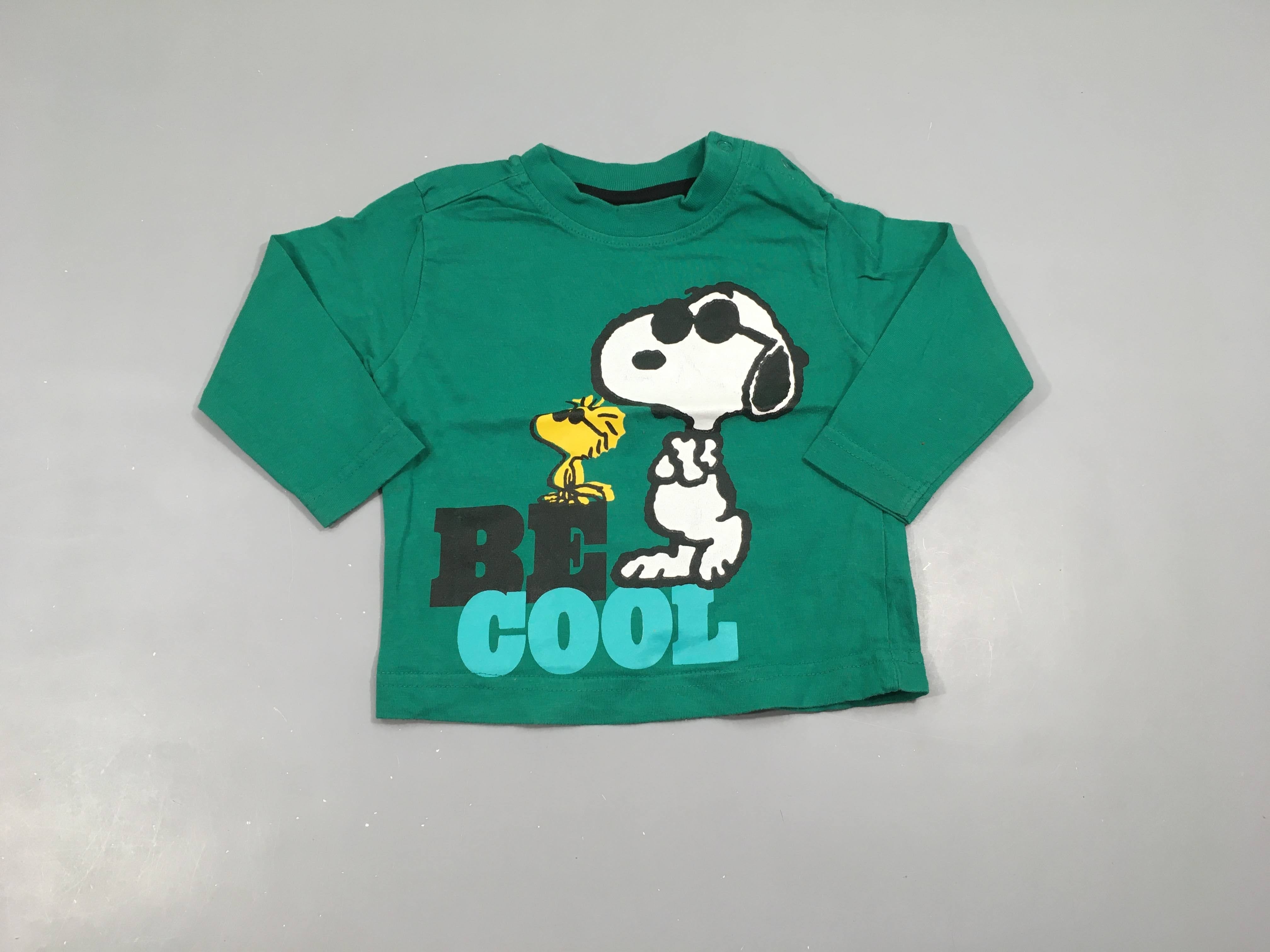 T-shirt m.l vert Snoopy