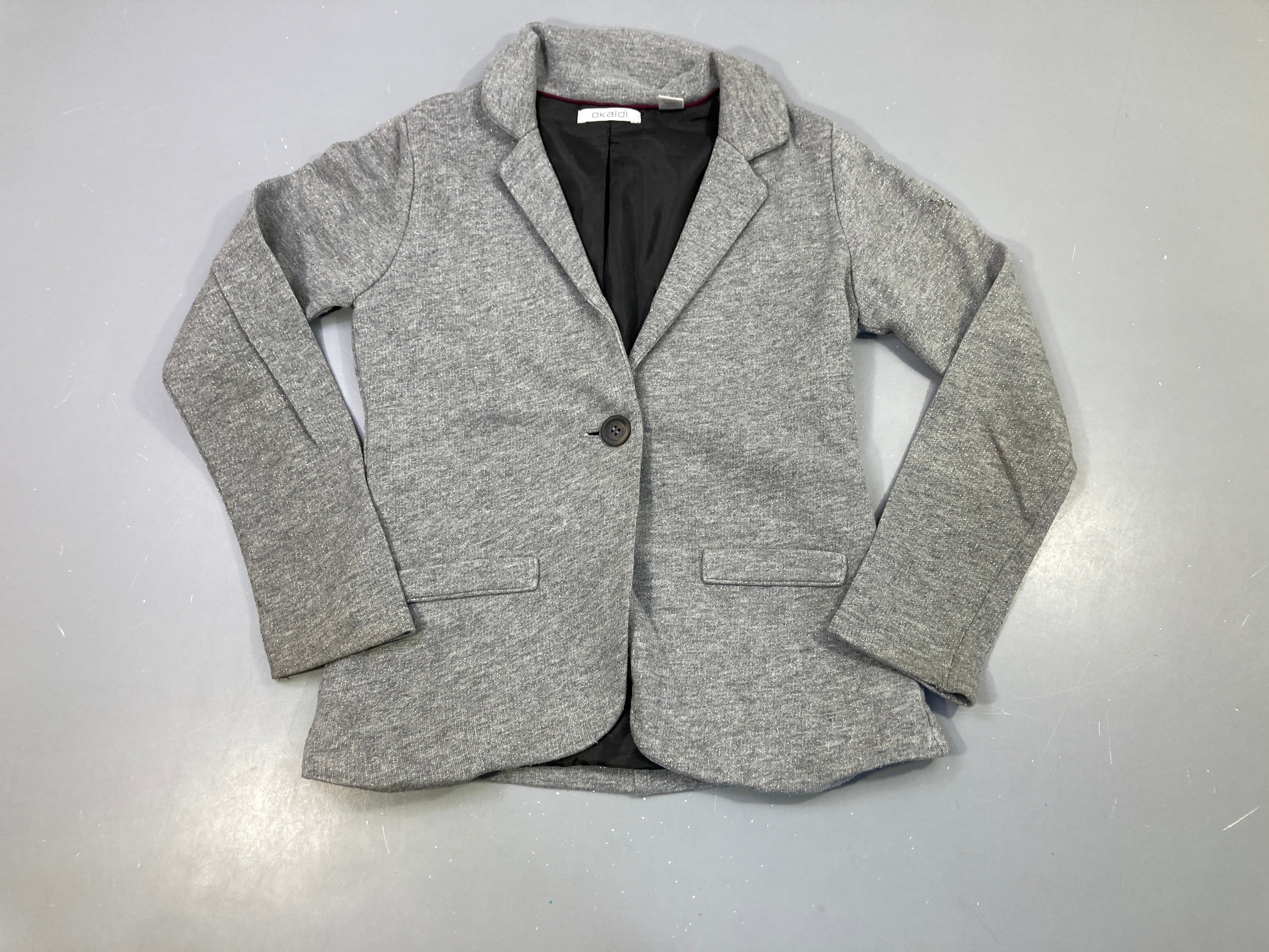 Blazer gris avec fines paillettes