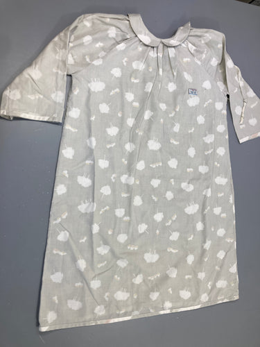 Robe m.l Marre Hervé grise, motifs ar.bres blancs, moins cher chez Petit Kiwi