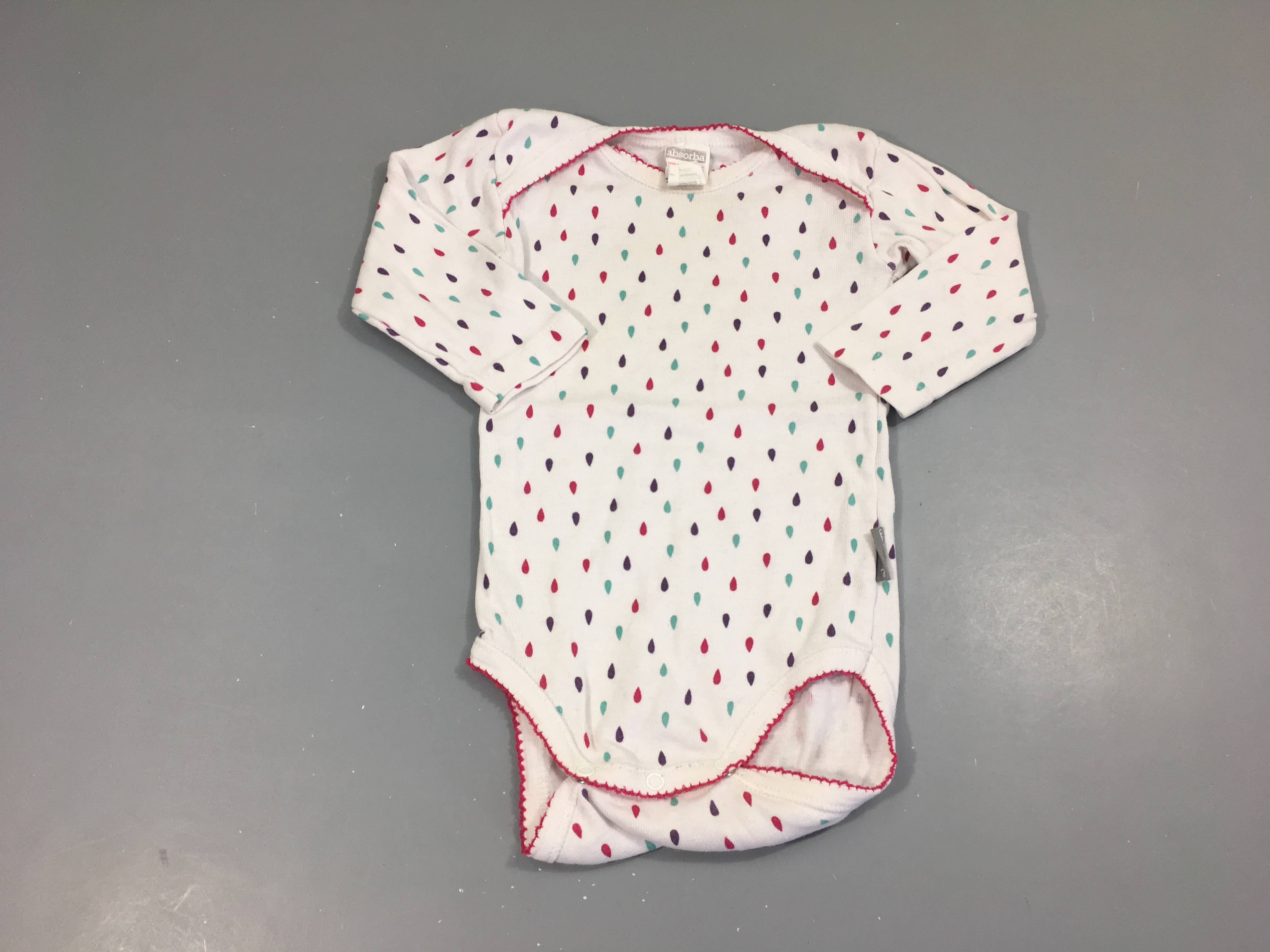 Body m.l blanc gouttes