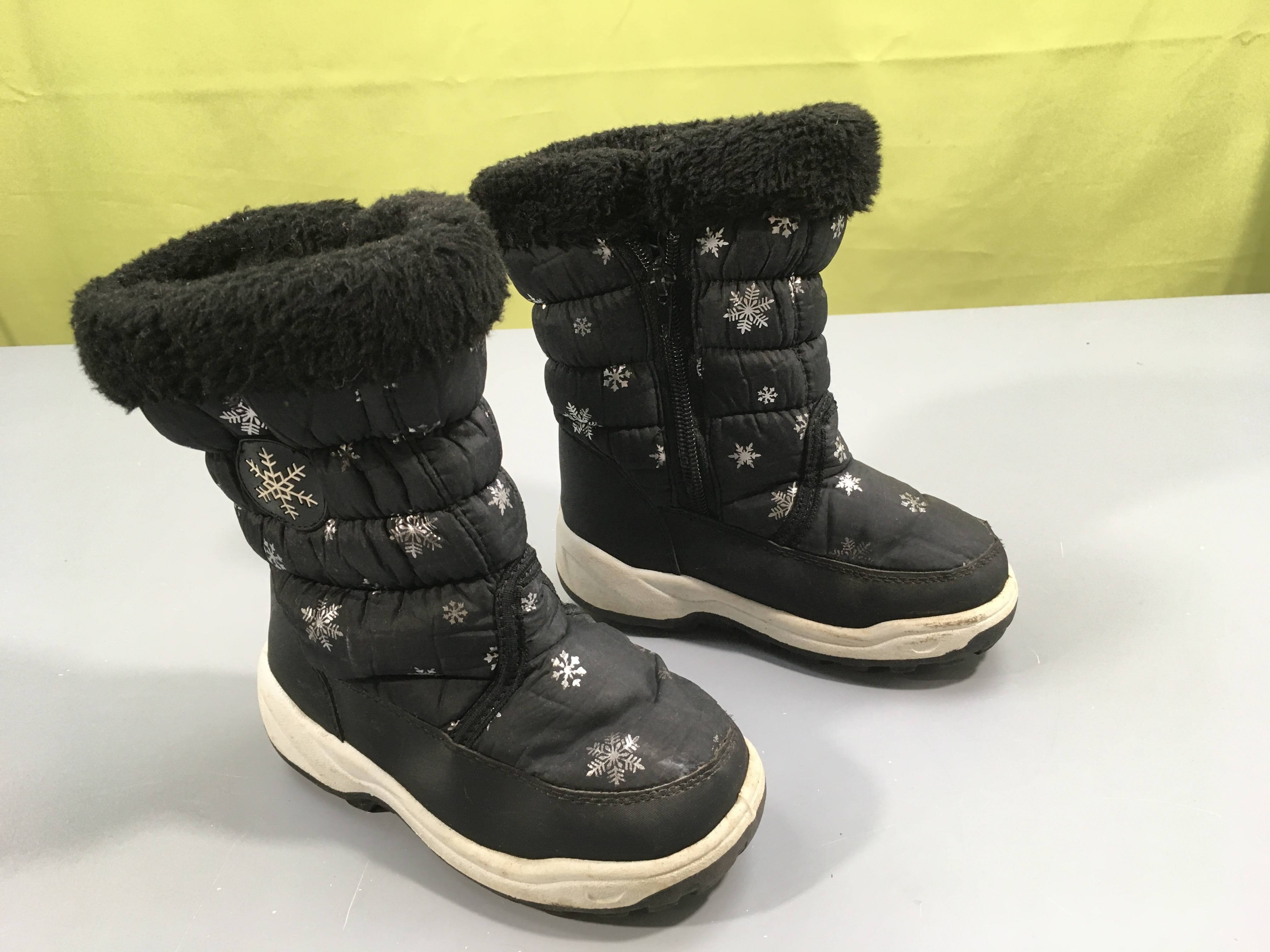 Bottes Après-ski noires flocons