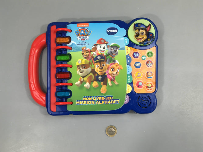 Mon livre-jeu interactif mission alaphabet la pat'patrouille, moins cher chez Petit Kiwi