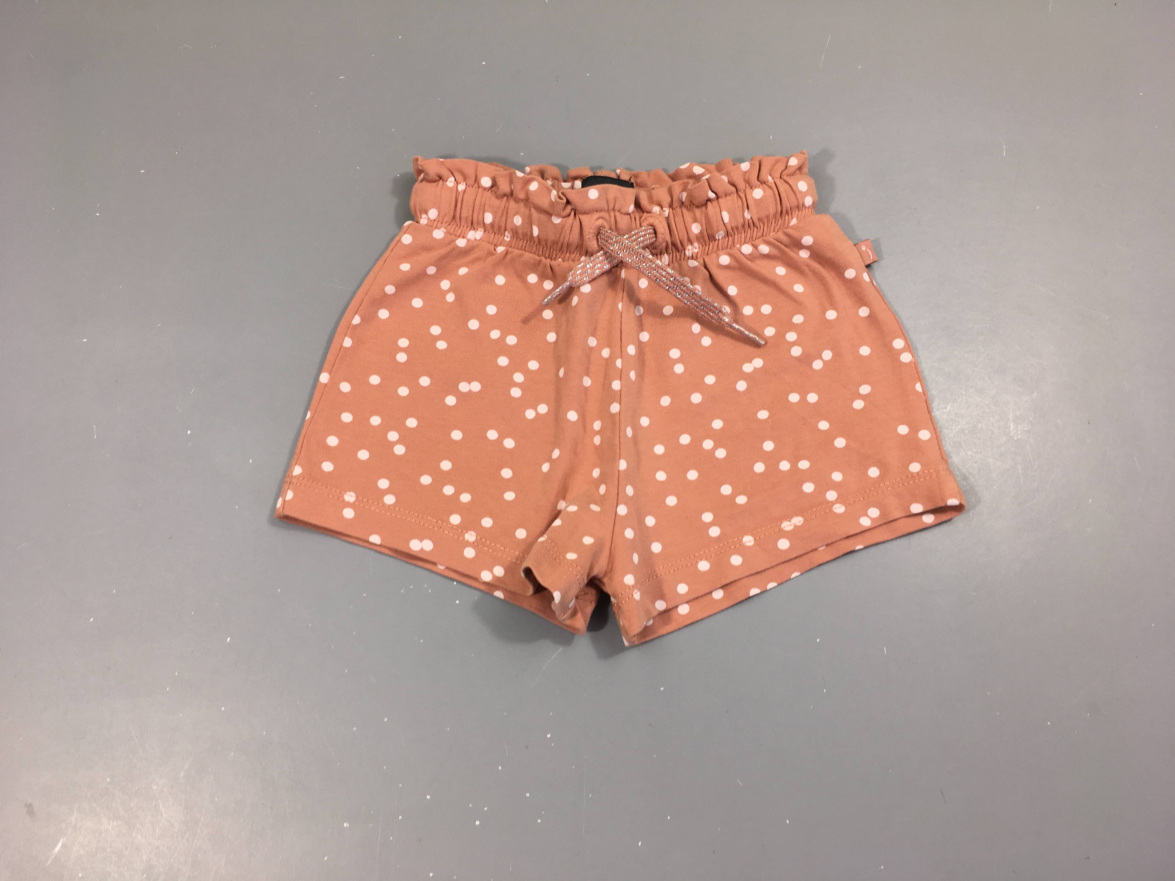 Short jersey rose pois