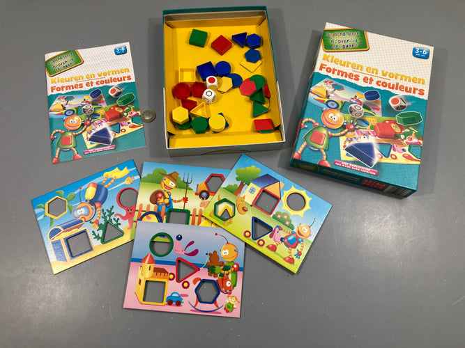 Formes et couleurs, apprendre en jouant, 3-6ans - complet, moins cher chez Petit Kiwi