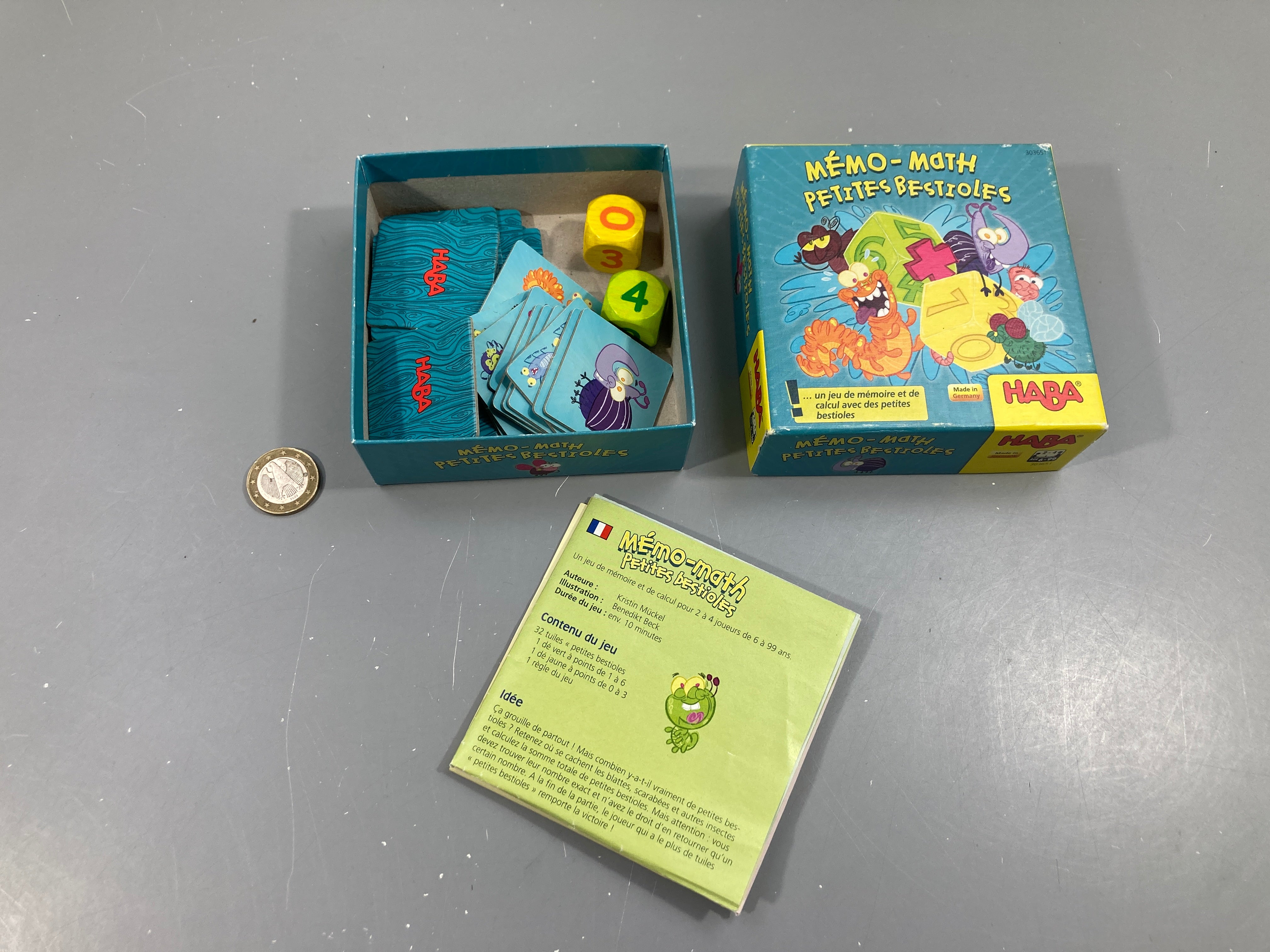 Mémo-math petites bestioles, 6+ - complet