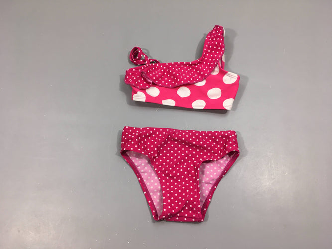Bikini rose pois, moins cher chez Petit Kiwi
