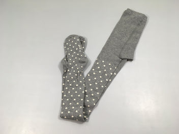 Etat neuf collants gris pois dorés