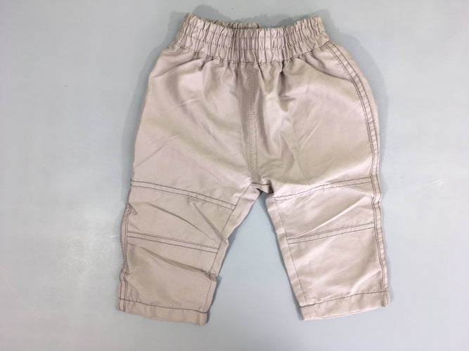 Pantalon gris clair doublé jersey, moins cher chez Petit Kiwi