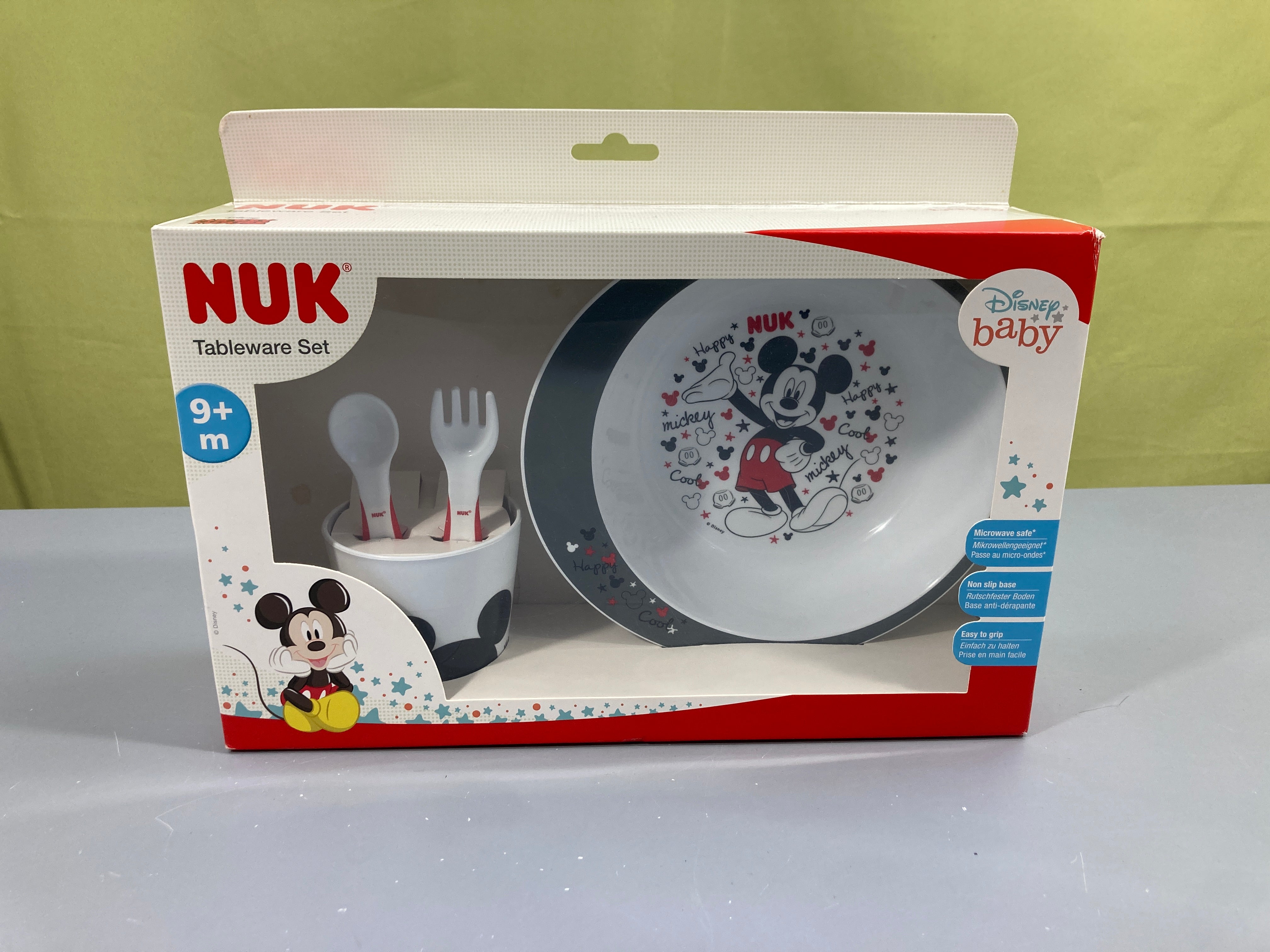 Neuf-Coffret vaisselle Mickey +9m Nuk
