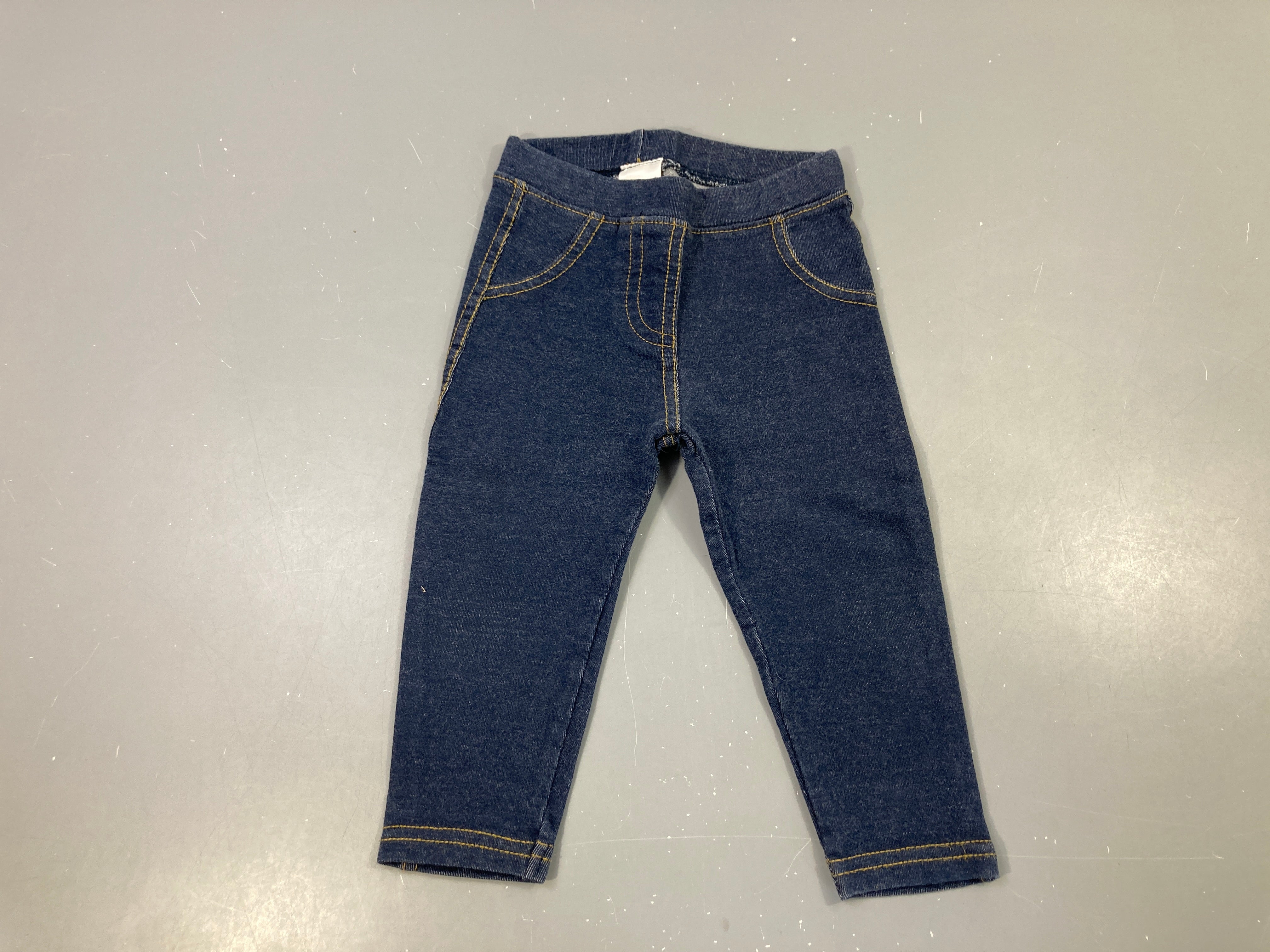 Jegging bleu à poches