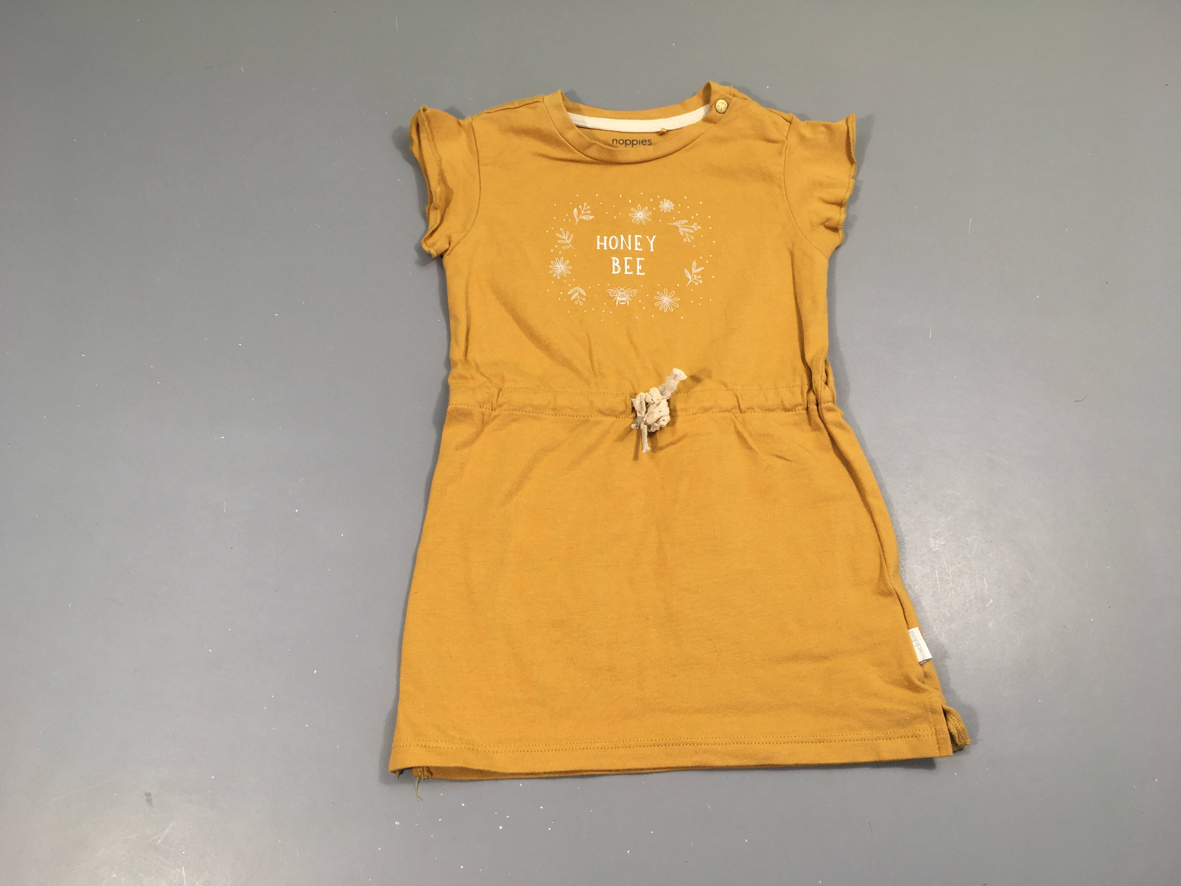 Robe m.c molleton orange Honey, légèrement boulochée