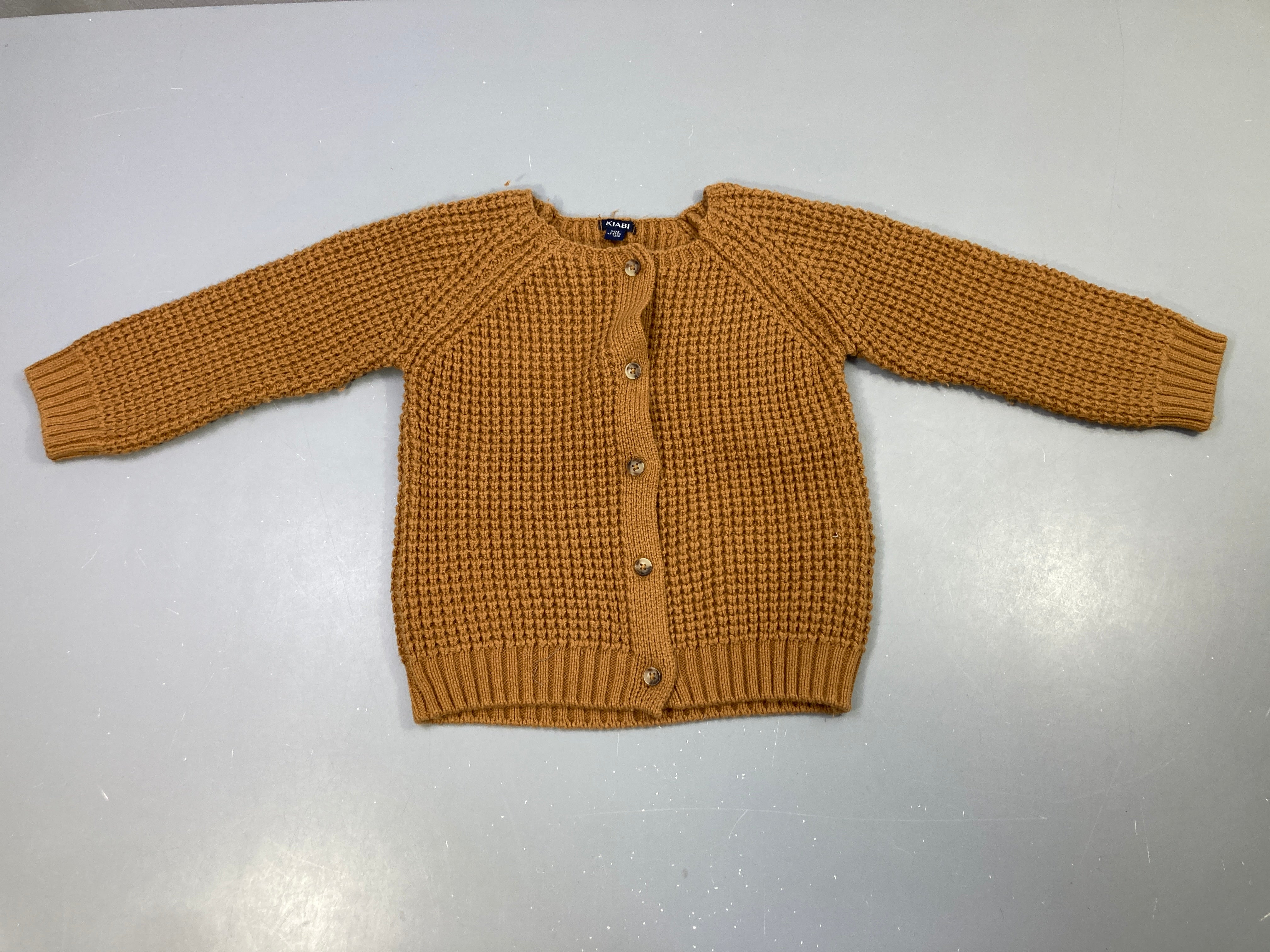 Gilet tricot camel boutonné