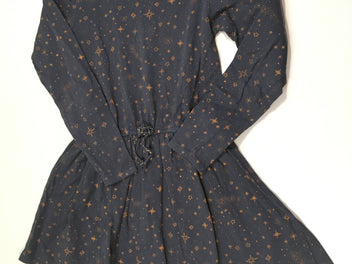 Robe m.l jersey bleu foncé étoiles