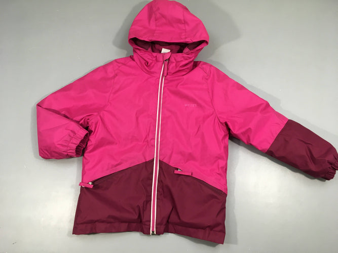 Veste de ski rose/mauve Wed'ze-Petits à carreauxrocs sur le bas, moins cher chez Petit Kiwi