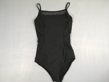 Maillot gym/danse noir Voile haut