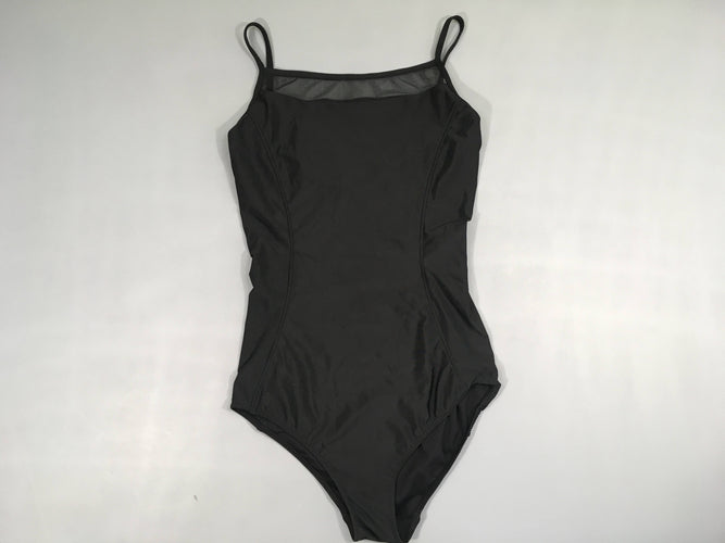 Maillot gym/danse noir Voile haut, moins cher chez Petit Kiwi