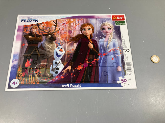 Planche puzzle Frozen 30 pcs +4a, moins cher chez Petit Kiwi