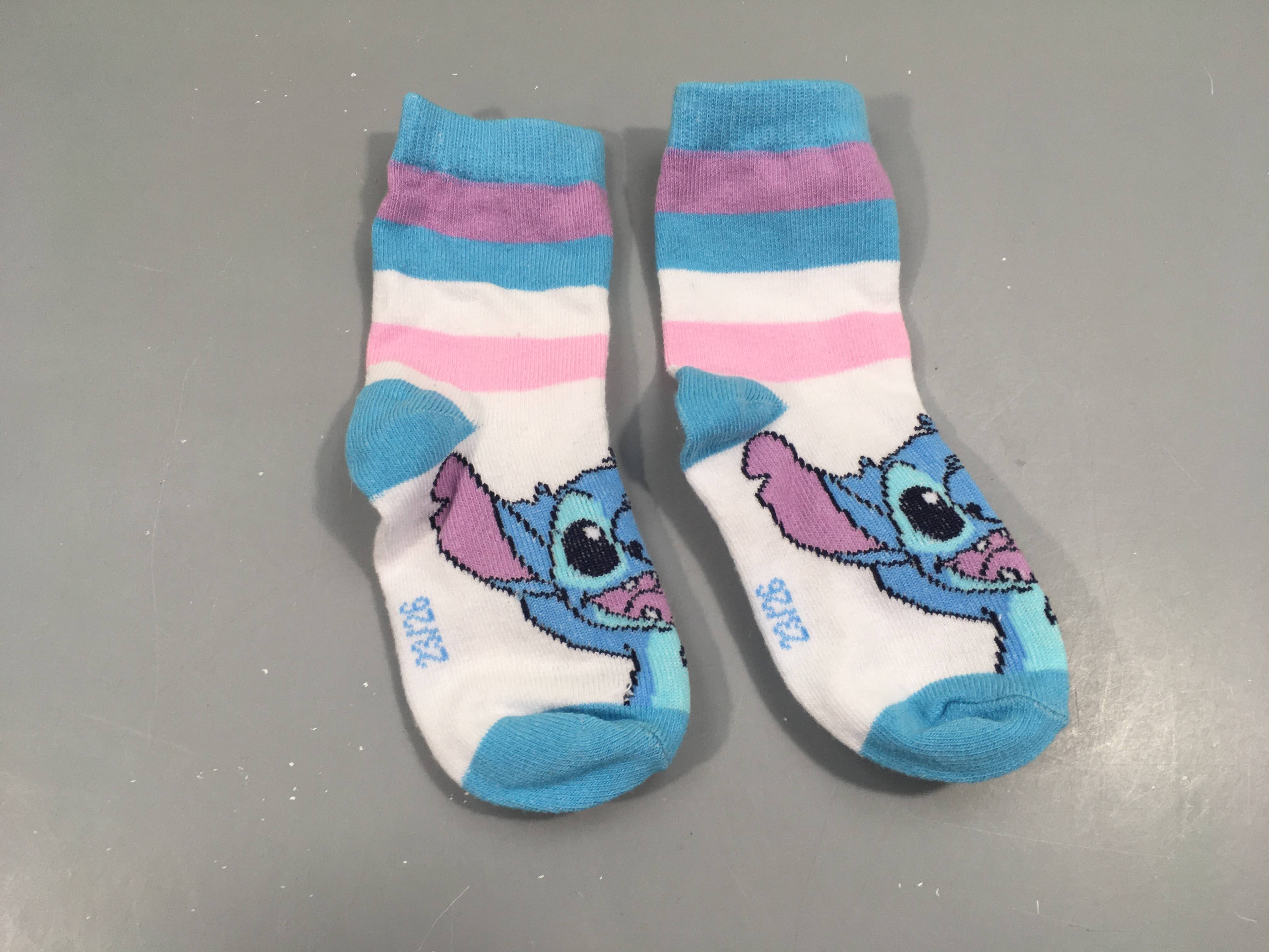Chaussettes Stitch bleues, P 23-26