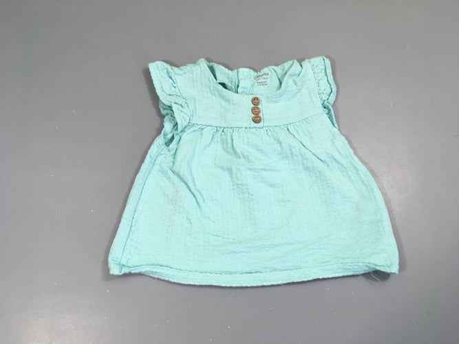 Blouse m.c bleue, moins cher chez Petit Kiwi