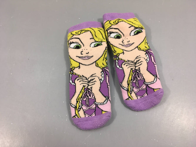 Chaussettes épaisses bleu anti-dérapant, princesse disney P 23-26, moins cher chez Petit Kiwi
