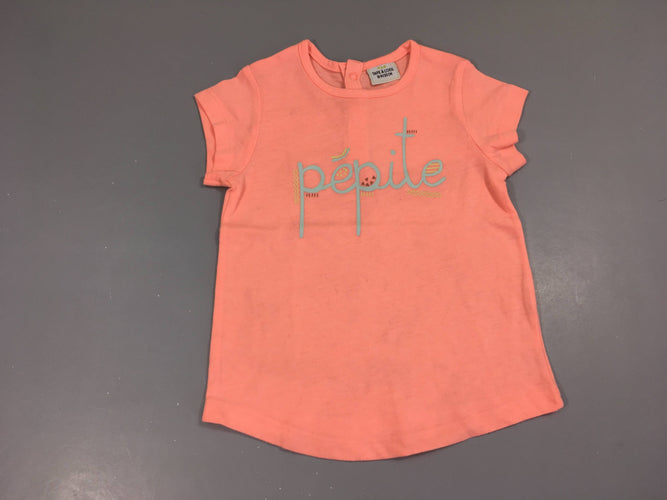 T-shirt m.c rose Pépite, moins cher chez Petit Kiwi