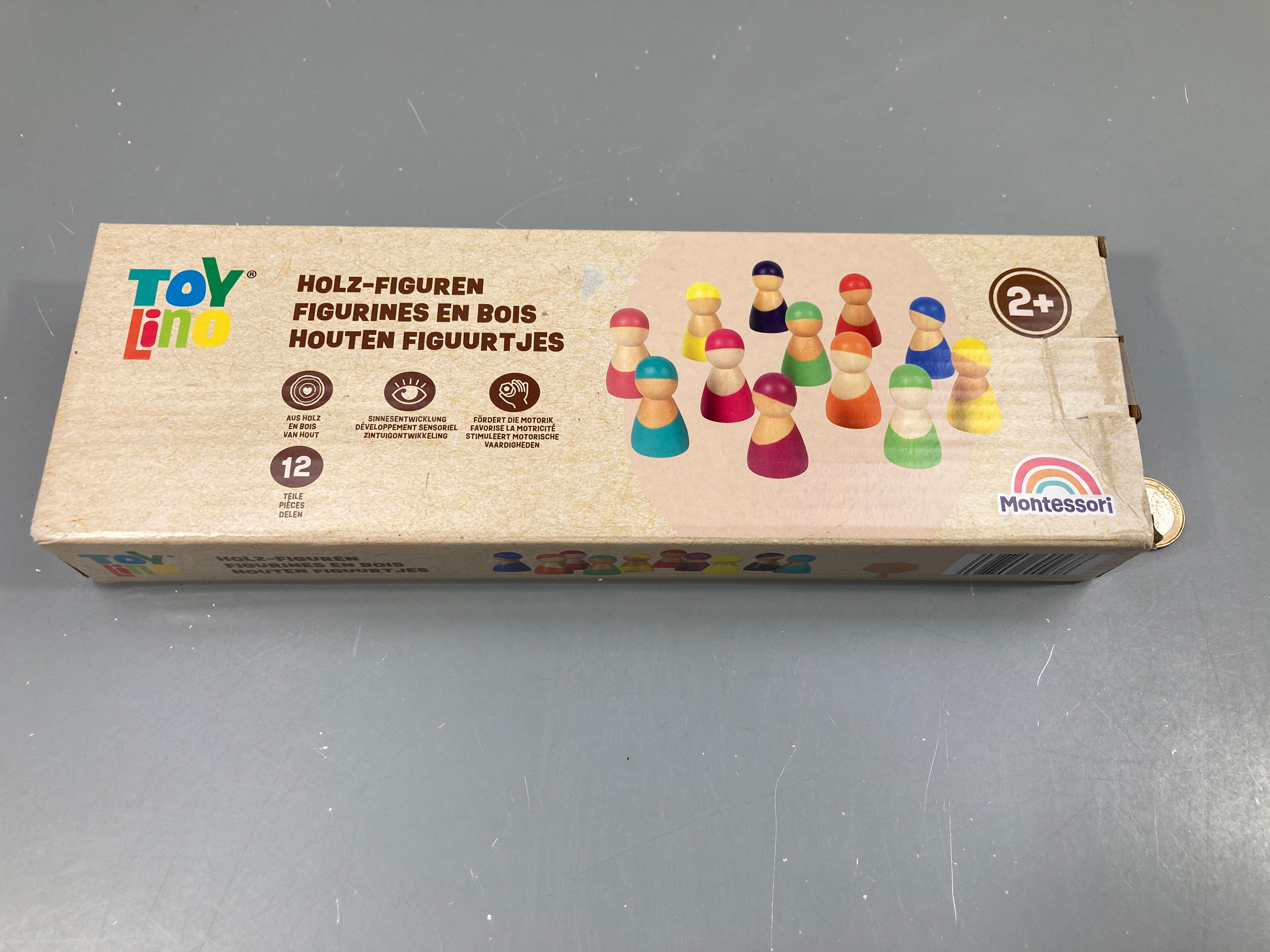 Figurines en bois personnages toy lino, 2+ - complet