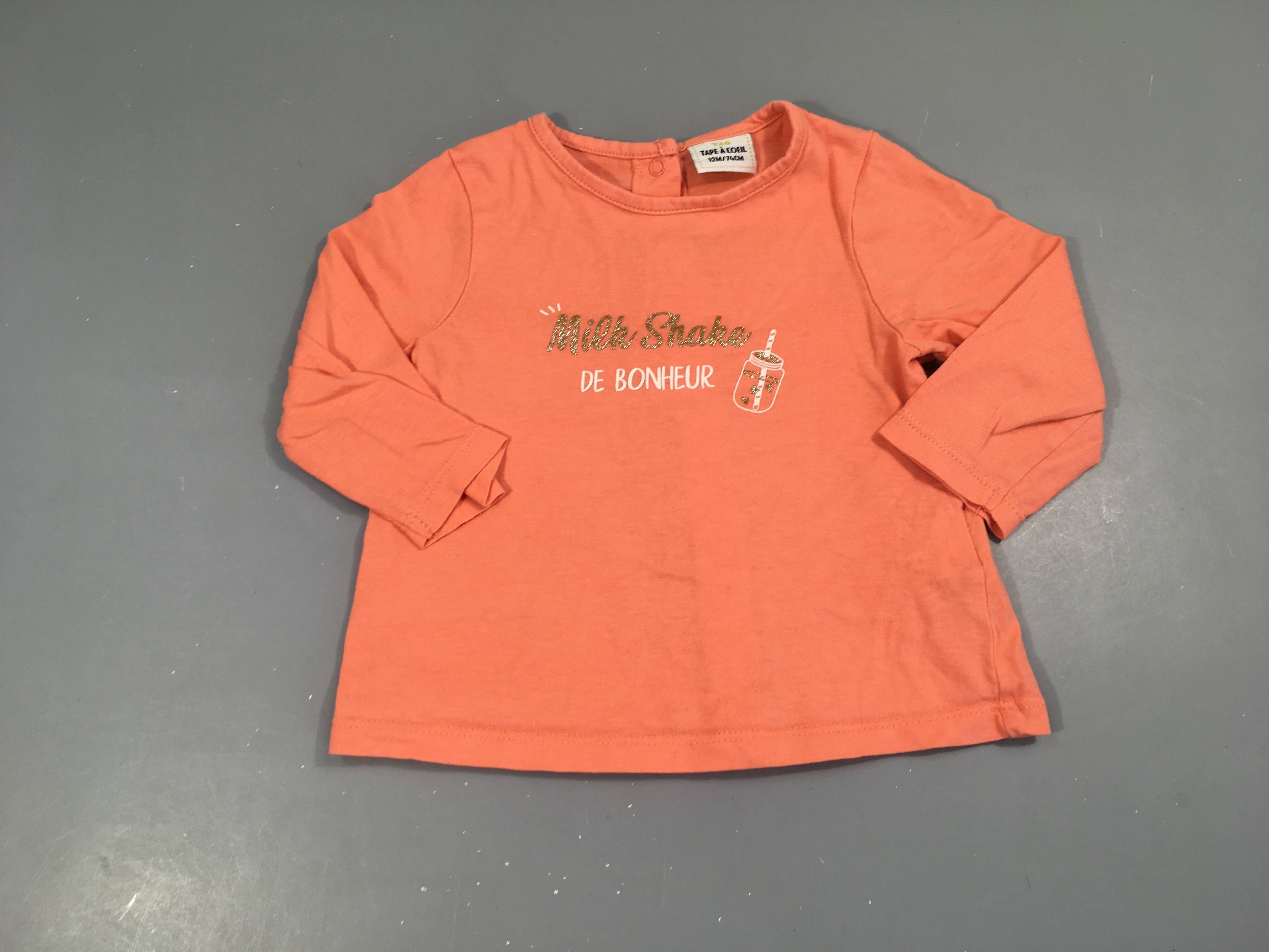 T-shirt m.l rose bonheur