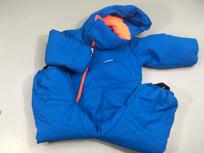 Combinaison de ski bleu à capuche, wed'ze, moins cher chez Petit Kiwi