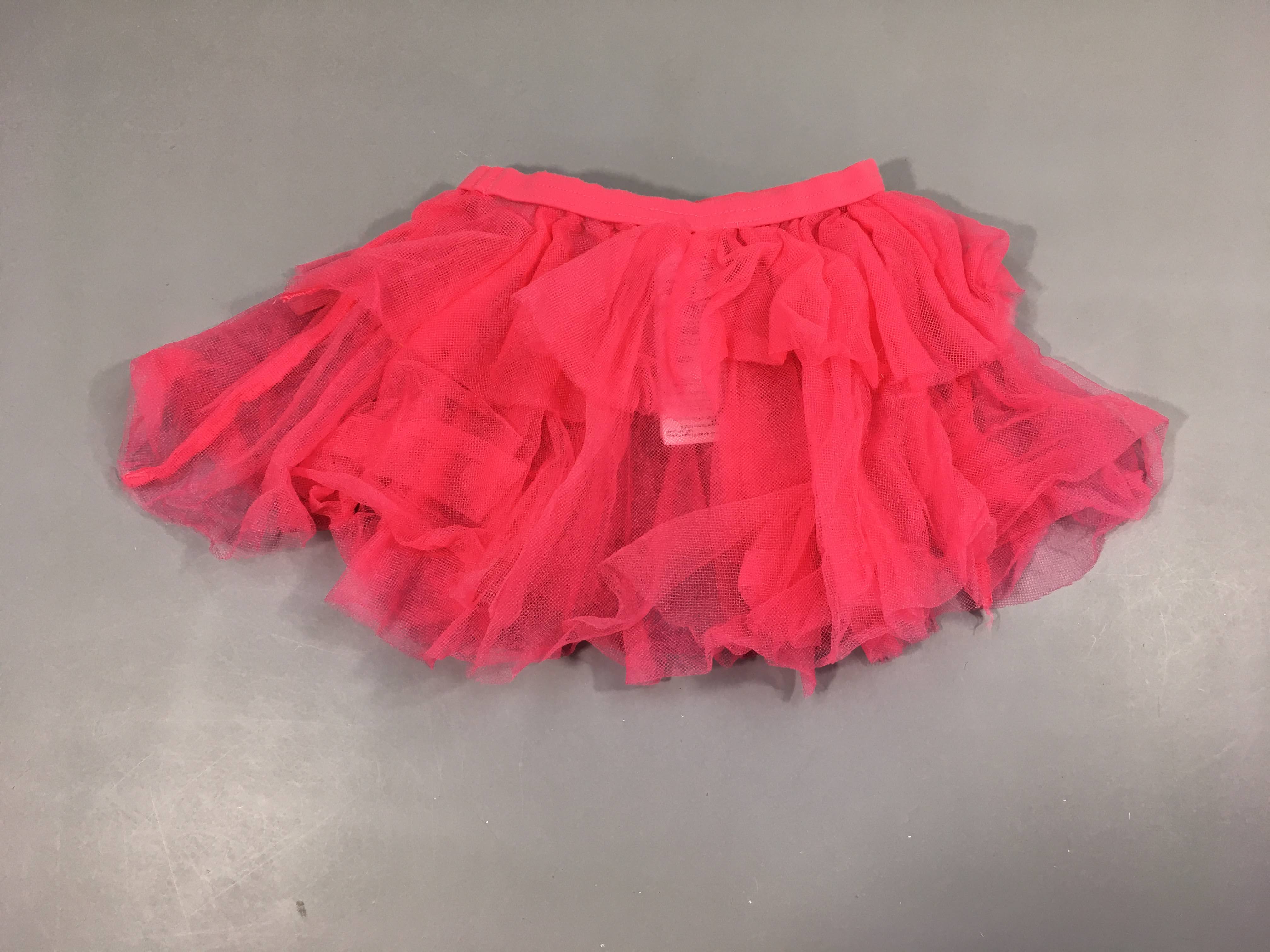 Jupe tulle rose vif