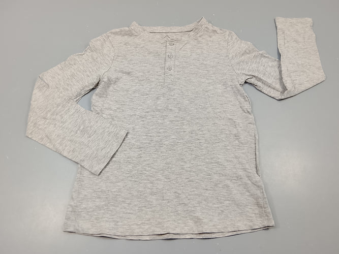 T-shirt m.l gris flammé, 3 petits boutons, moins cher chez Petit Kiwi