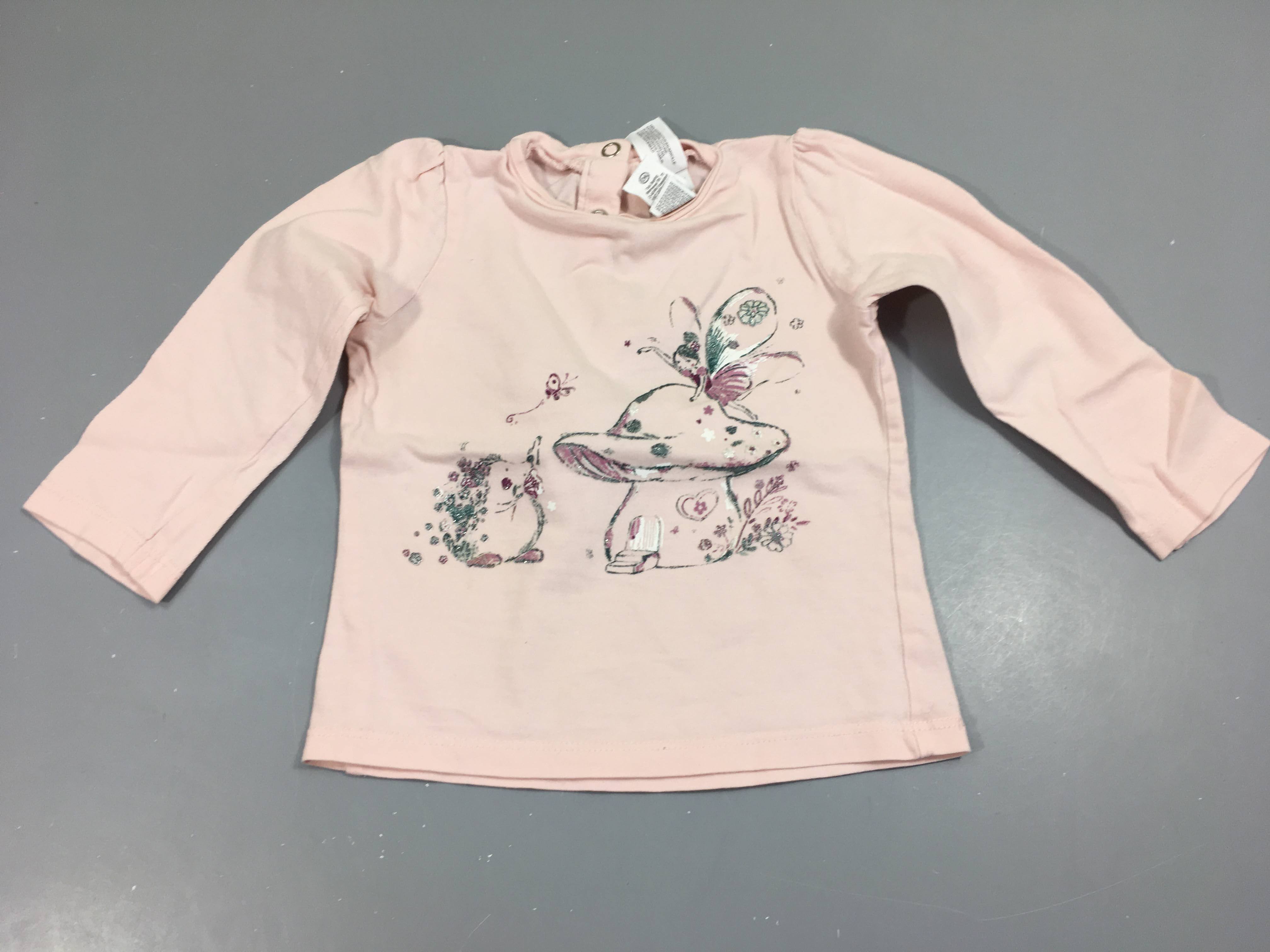 T-shirt m.l rose, fée