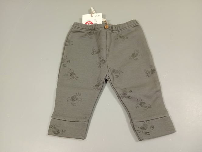 NEUF Pantalon molleton gris, crabes . Tiny Soul, moins cher chez Petit Kiwi