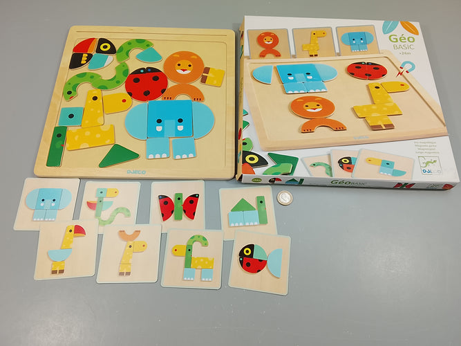 Complet Géo basic. jeu magnétique  + 24m, moins cher chez Petit Kiwi