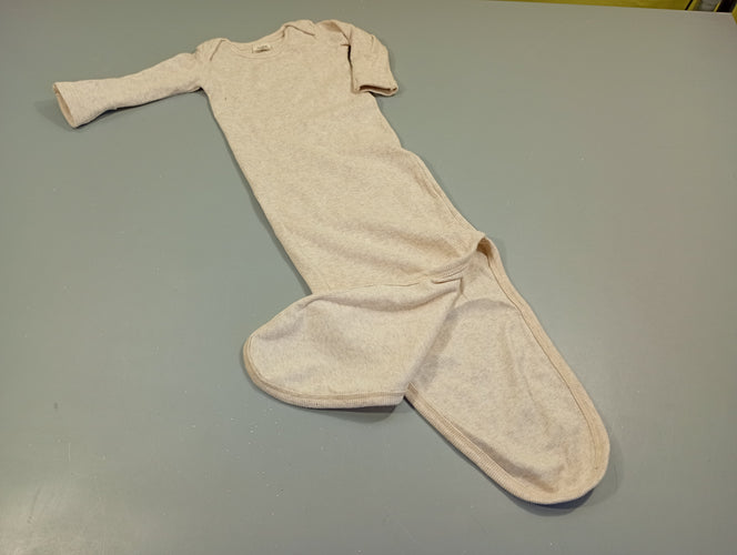 Gigoteuse  Mushie évolutive beige chiné côtelé, moins cher chez Petit Kiwi