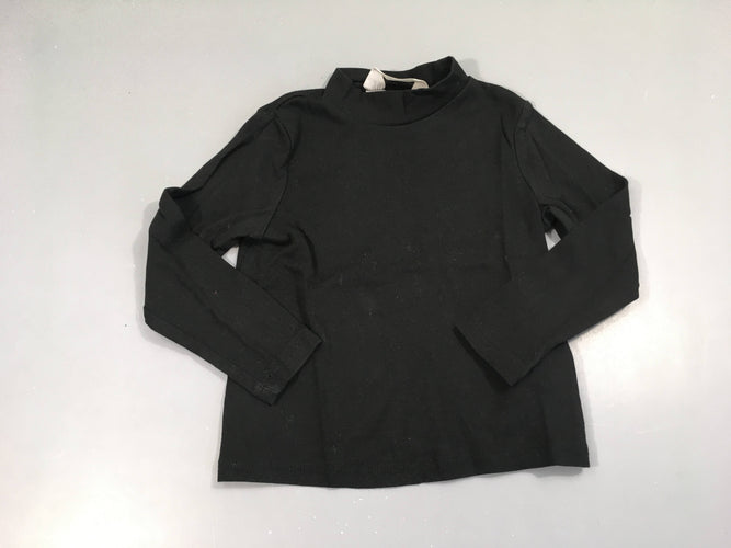 T-shirt m.l col montant noir, moins cher chez Petit Kiwi