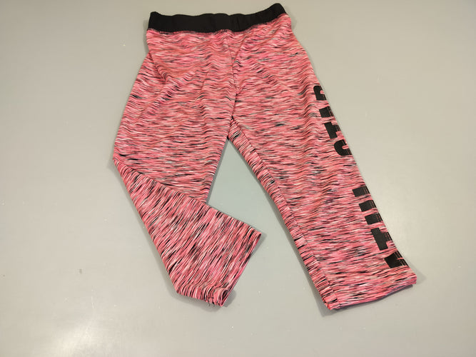 Legging de sport rose flammé  "athl.star", moins cher chez Petit Kiwi