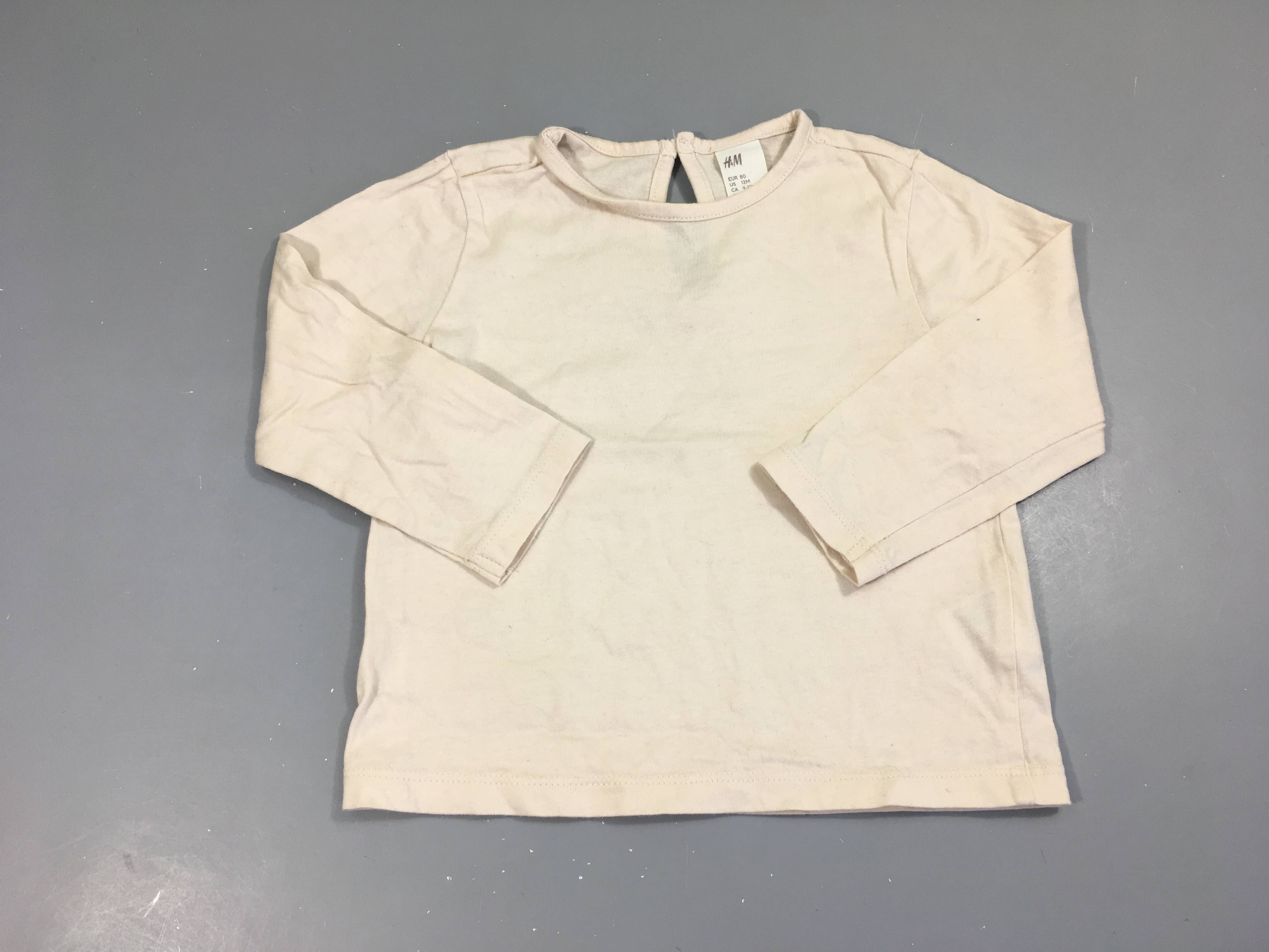 T-shirt m.l rose pâle