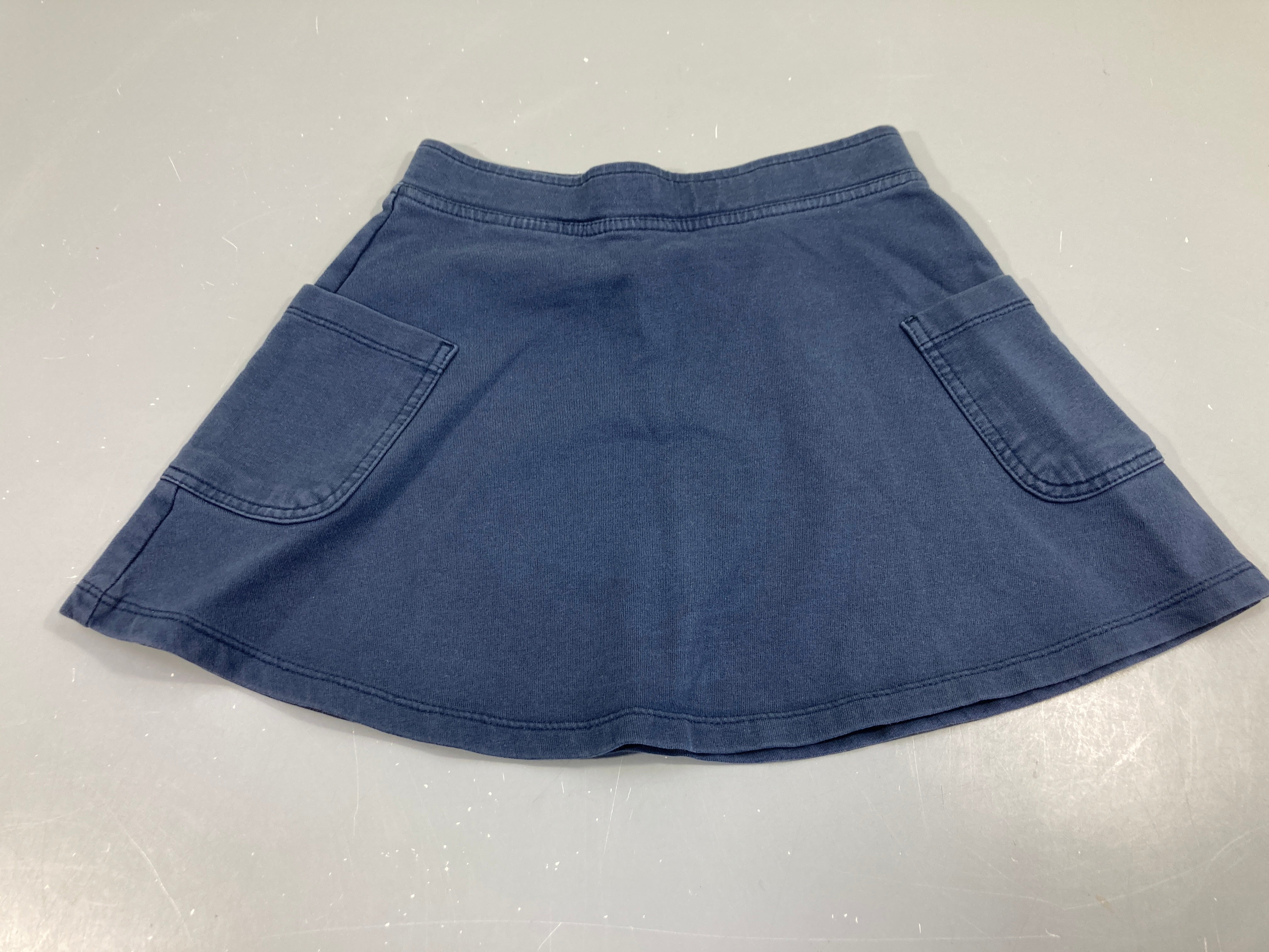 Jupe évasée jersey bleu foncé