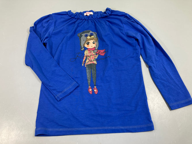 T-shirt m.l bleu , petite fille, Inno, moins cher chez Petit Kiwi