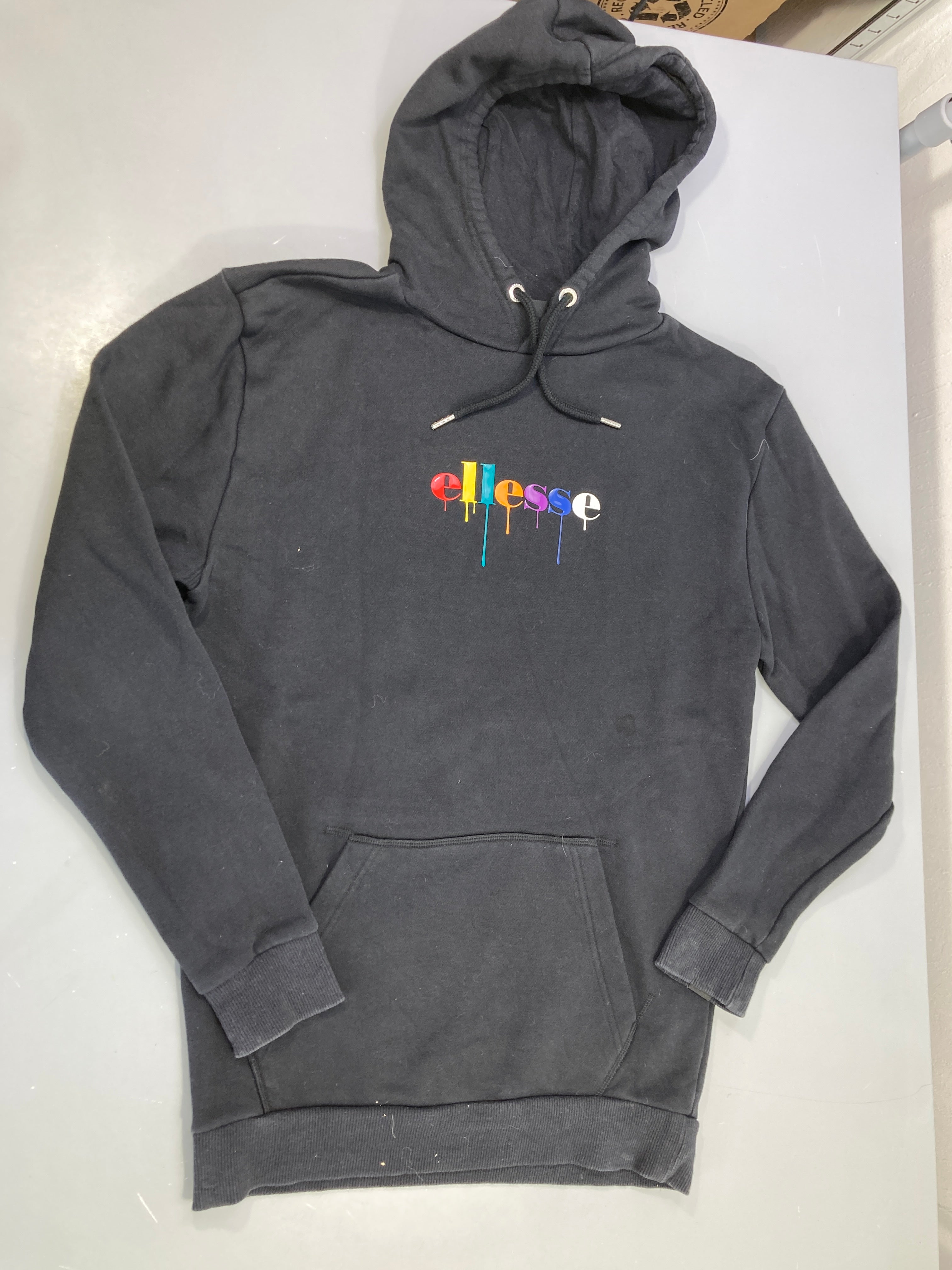 Sweat à capuche noir Ellesse 
