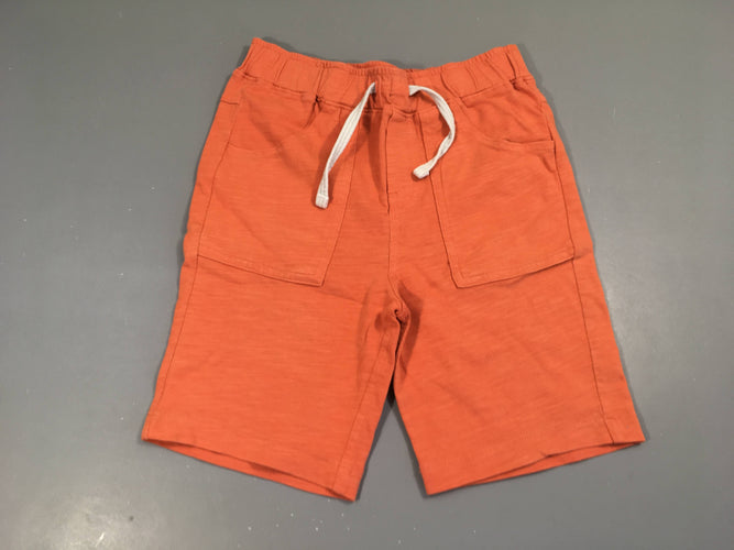 Bermuda jersey orange flammé, moins cher chez Petit Kiwi
