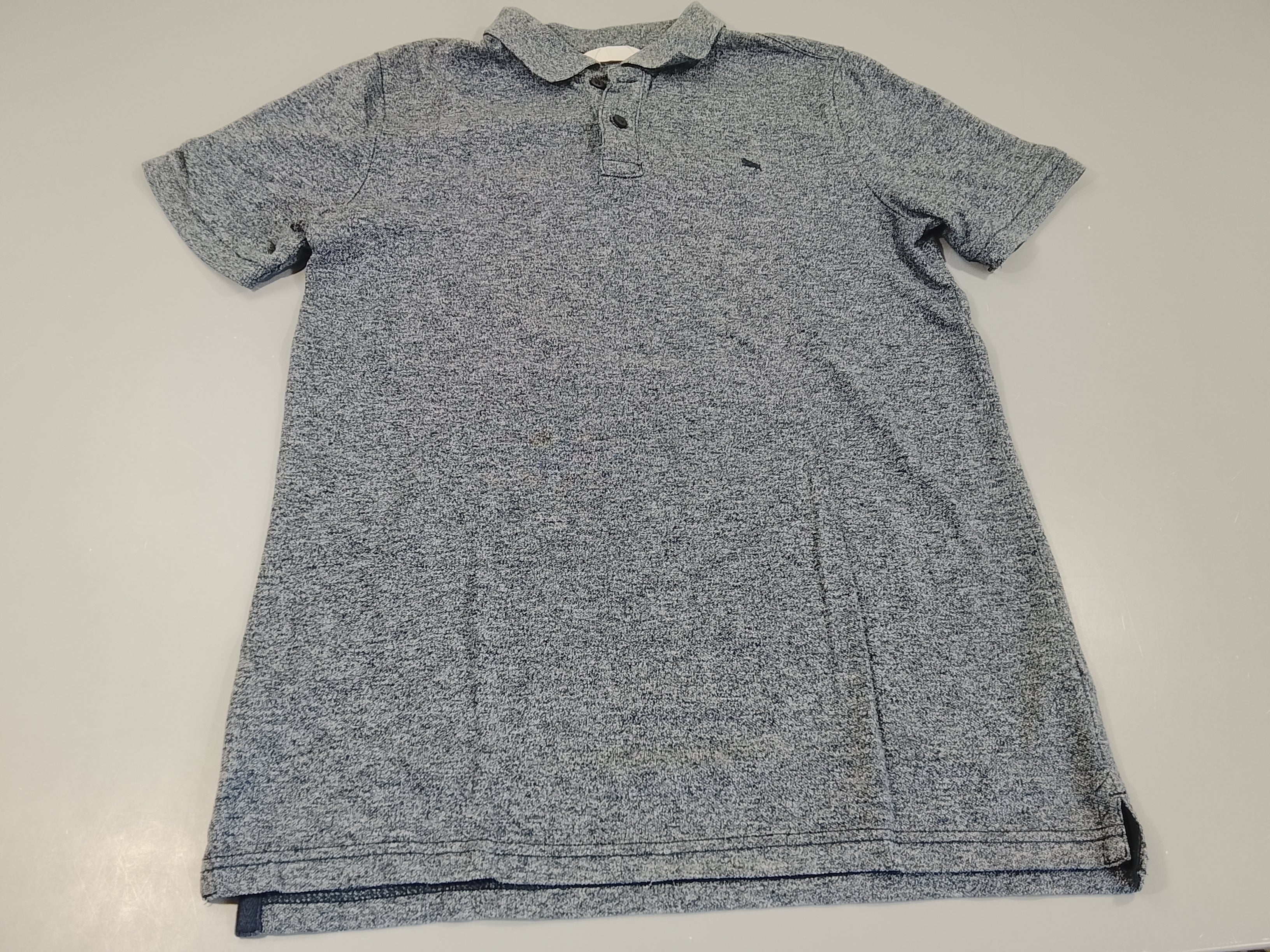 Polo m.c bleu chiné