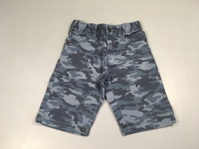 Bermuda camouflage bleu, moins cher chez Petit Kiwi