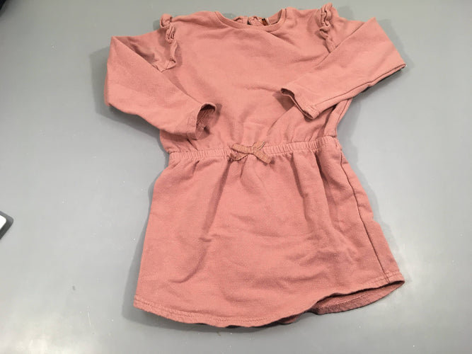 Robe sweatshirt m.l vieux rose pailleté doré, moins cher chez Petit Kiwi
