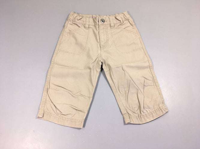 Bermuda long beige, moins cher chez Petit Kiwi