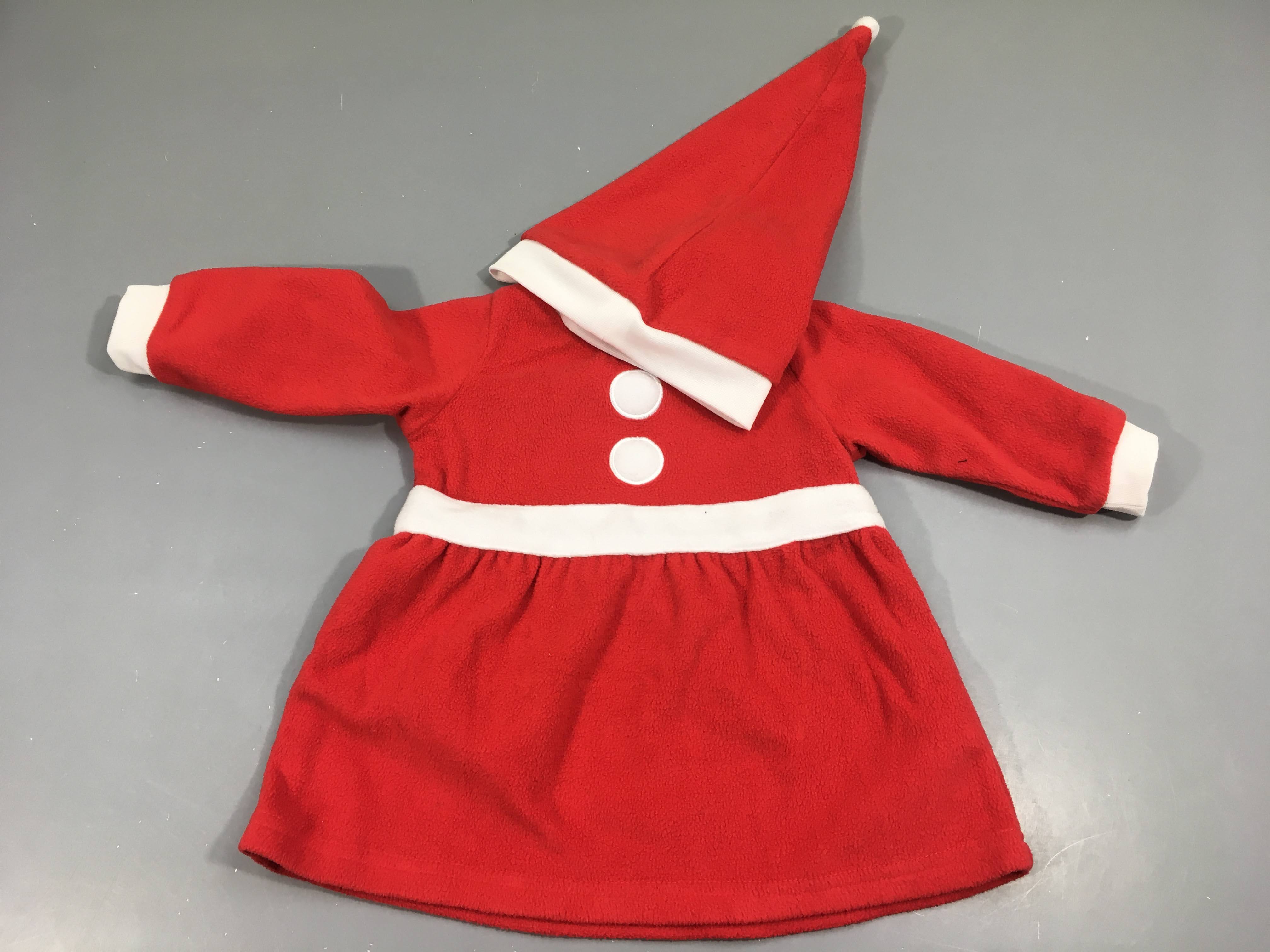 Déguisement Robe et bonnet polar rouge mère noel