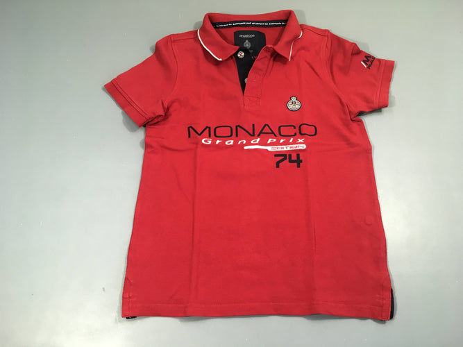 Polo m.c rouge Monaco, moins cher chez Petit Kiwi