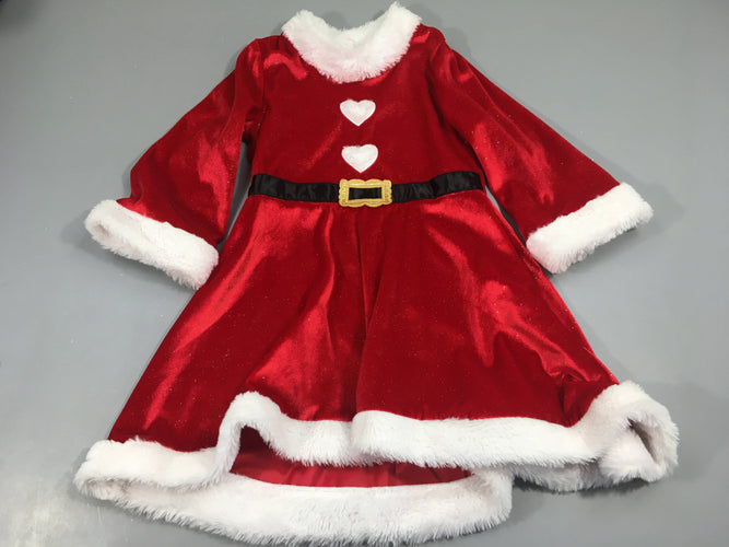 Déguisement robe rouge mère noel, moins cher chez Petit Kiwi